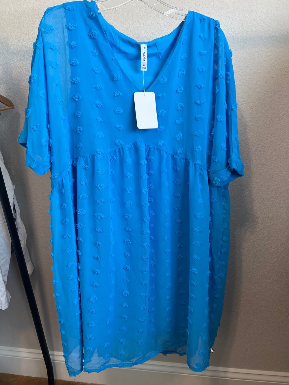 Blue Zenana dress Size XL NWT